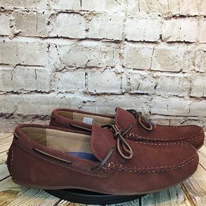 find Brown Leather Moc Toe Driving Moccasins 10